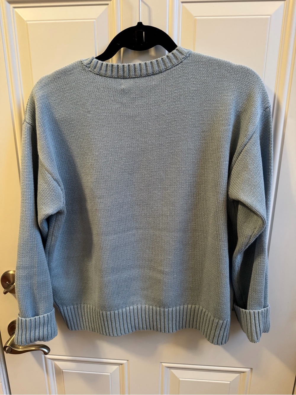 Ralph Lauren Light Blue Embroidered Crewneck Sweater - Picture 3 of 5